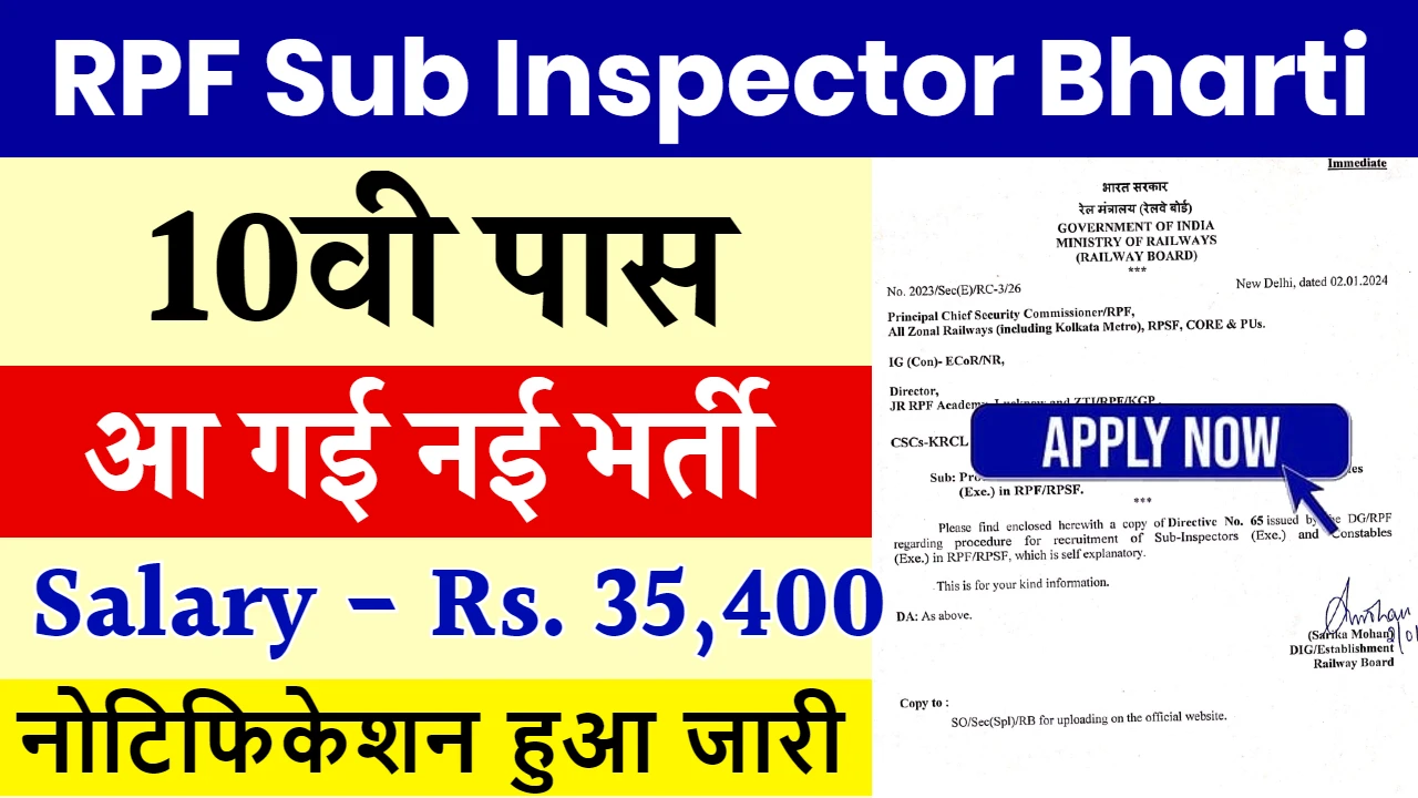 RPF Sub Inspector Bharti