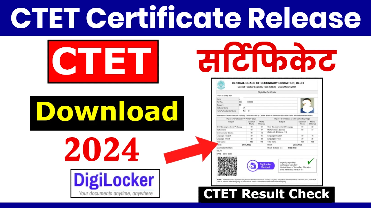 CTET Certificate Release